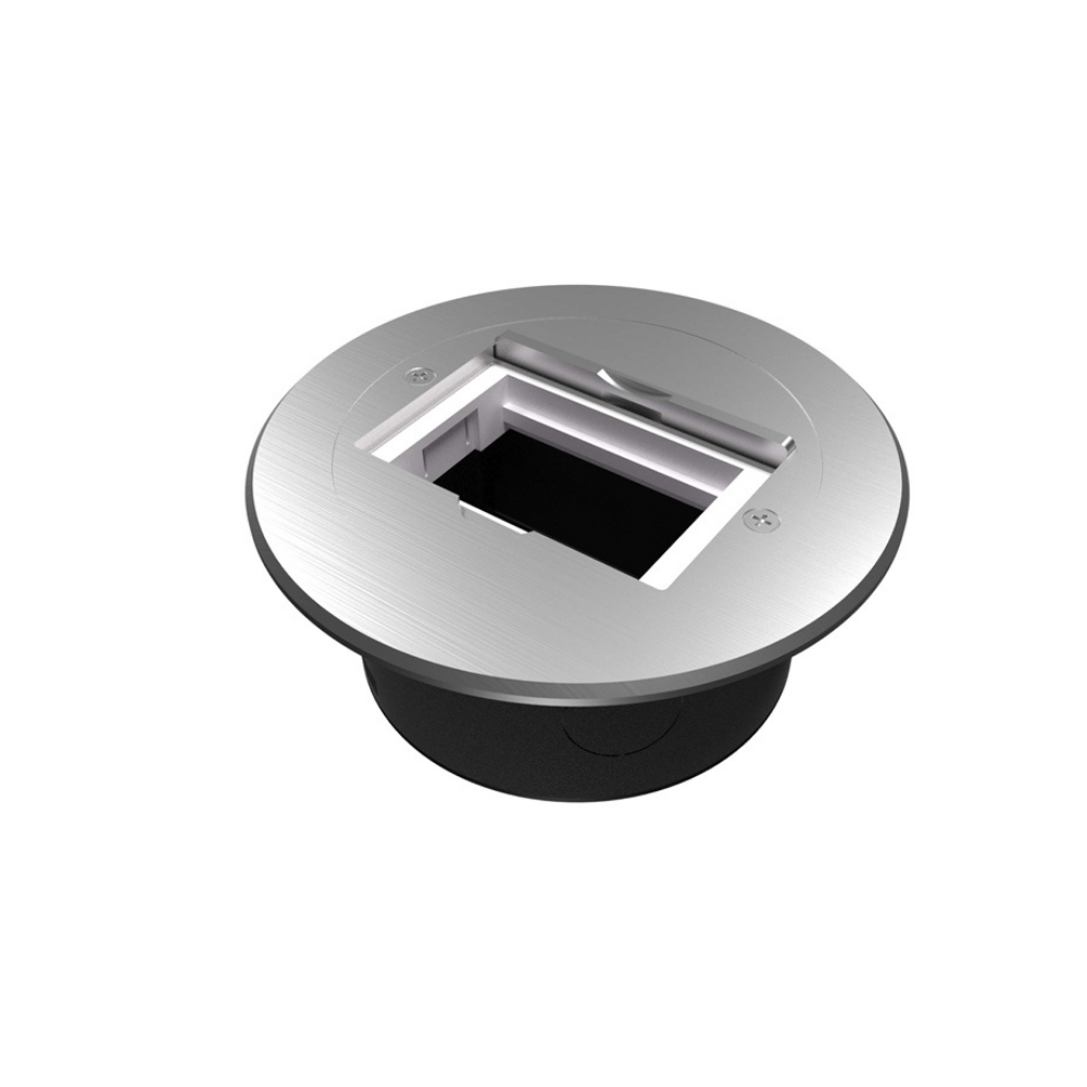 EAE 1074859 E-Line Paslanmaz Gövdeli Grommet Çıkış Kutusu, 3 Modül