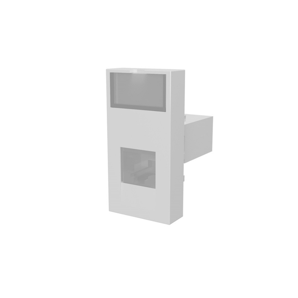 EAE 1075115 CAT6 UTP RJ45 Data Soketi - Faceplate Montajlı, Beyaz (Keystone Jack)