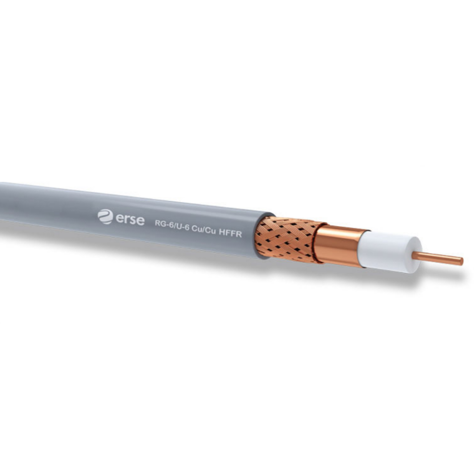 Erse COAXIAL RG 6/U-6 Cu/Cu Class B HFFR