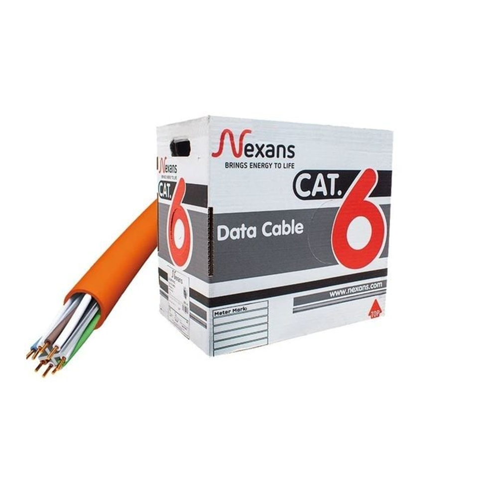 Nexans Cat6 Halogen Free LSZH Data Kablosu 23 AWG %100 Bakır 305 Mt