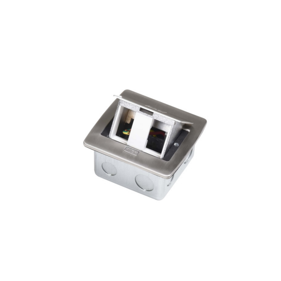 EAE  1022598  P-BOX Priz Kutusu - 3 Modül IP40 - Paslanmaz Çelik