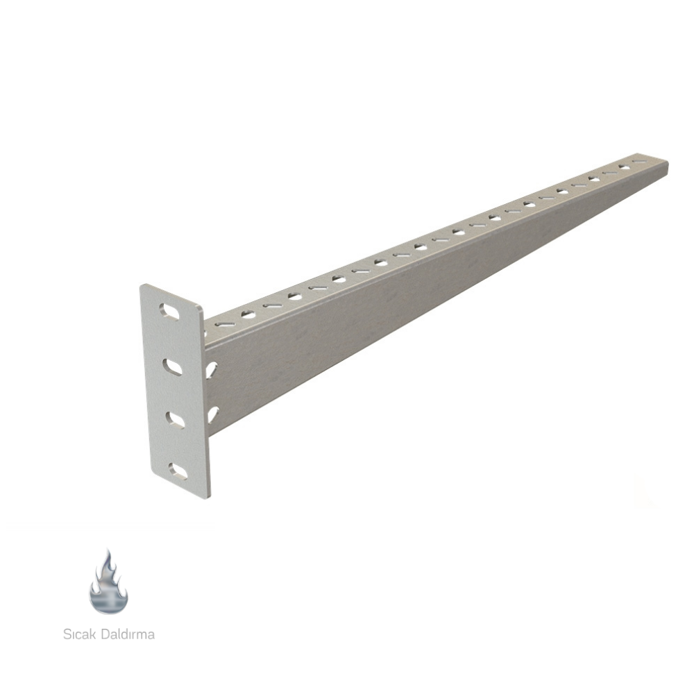 EAE 3007926 STS-D 600 Duvar Tipi Kanal Taşıyıcı (2mm) - Sıcak Daldırma