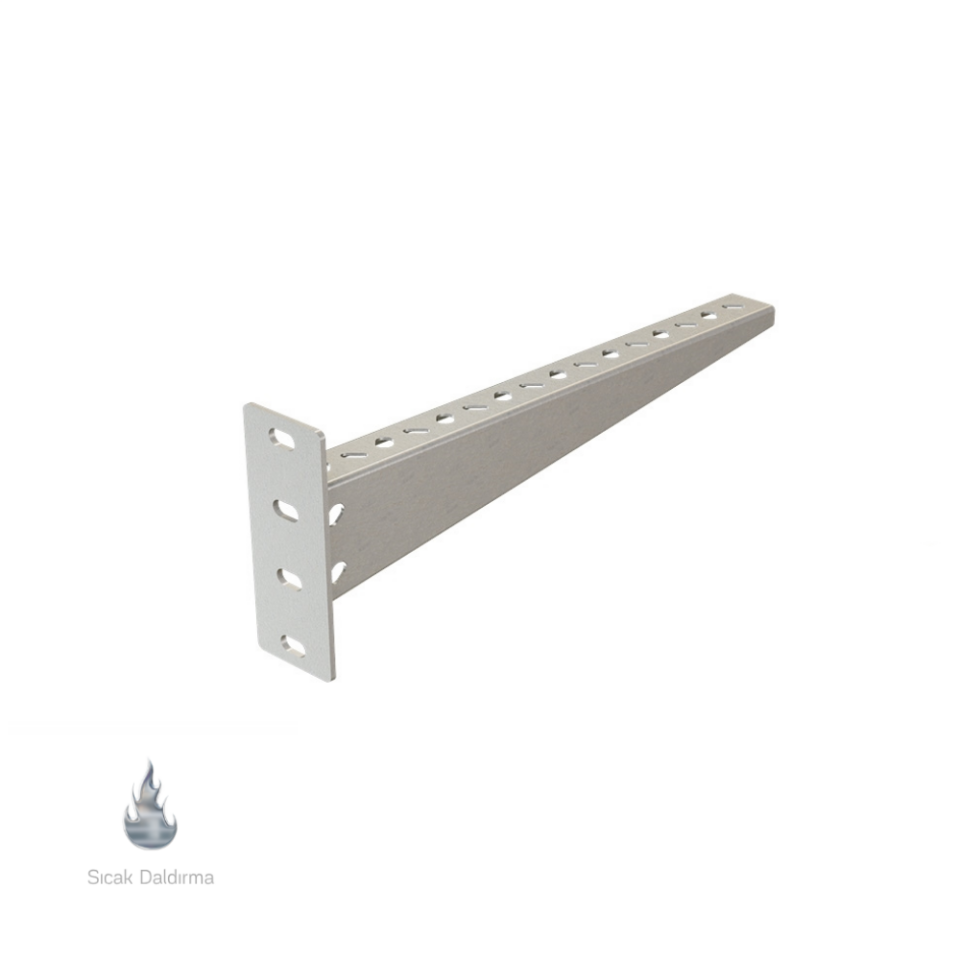 EAE 3007928 STS-D 400 Duvar Tipi Kanal Taşıyıcı (2mm) - Sıcak Daldırma